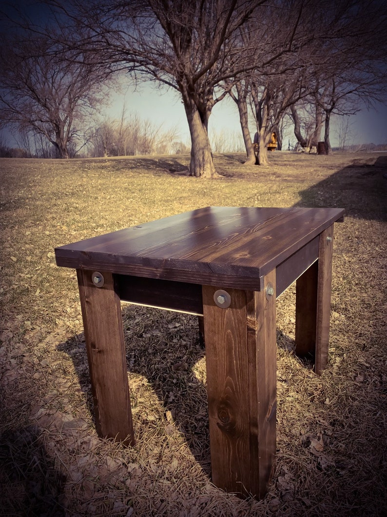 Hidden Gun Espresso Concealment End Table Etsy