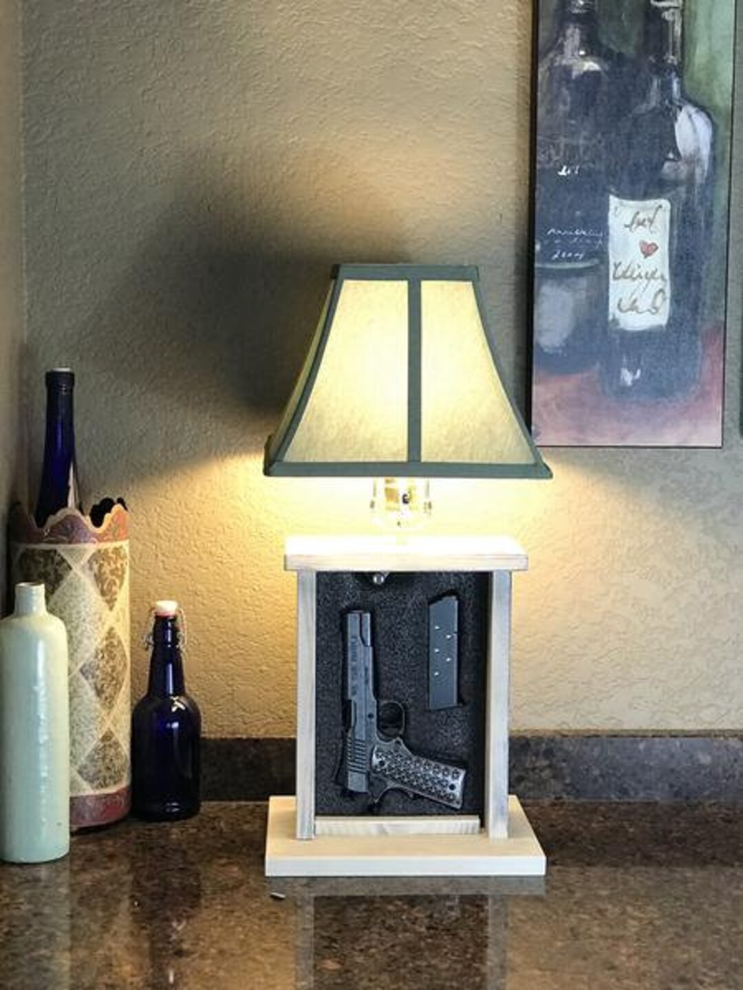 Hidden Gun Concealment Lamp Etsy