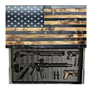 Black & Burnt Distressed Flag Options