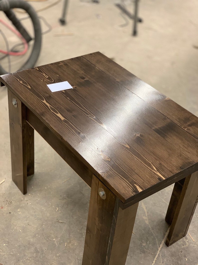 Hidden Gun Espresso Concealment End Table Etsy