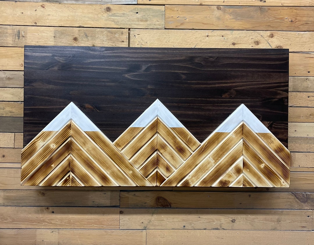 Hidden Gun Espresso Mountain Concealment Wall Art Hidden Gun Biometric