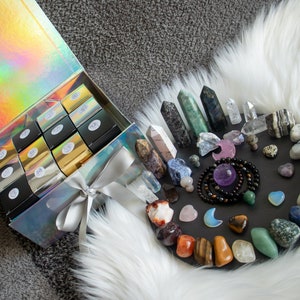 25 Day Crystal Advent Calendar | Raw Stones, Tumbled Crystals, Crystal Carvings, Crystal Jewelry & Towers