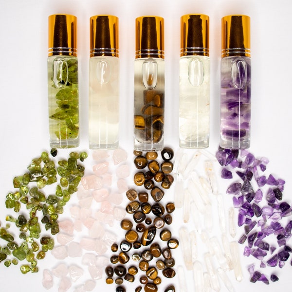 Crystal Infused Perfume | All Natural Aromatherapy Crystal Perfume