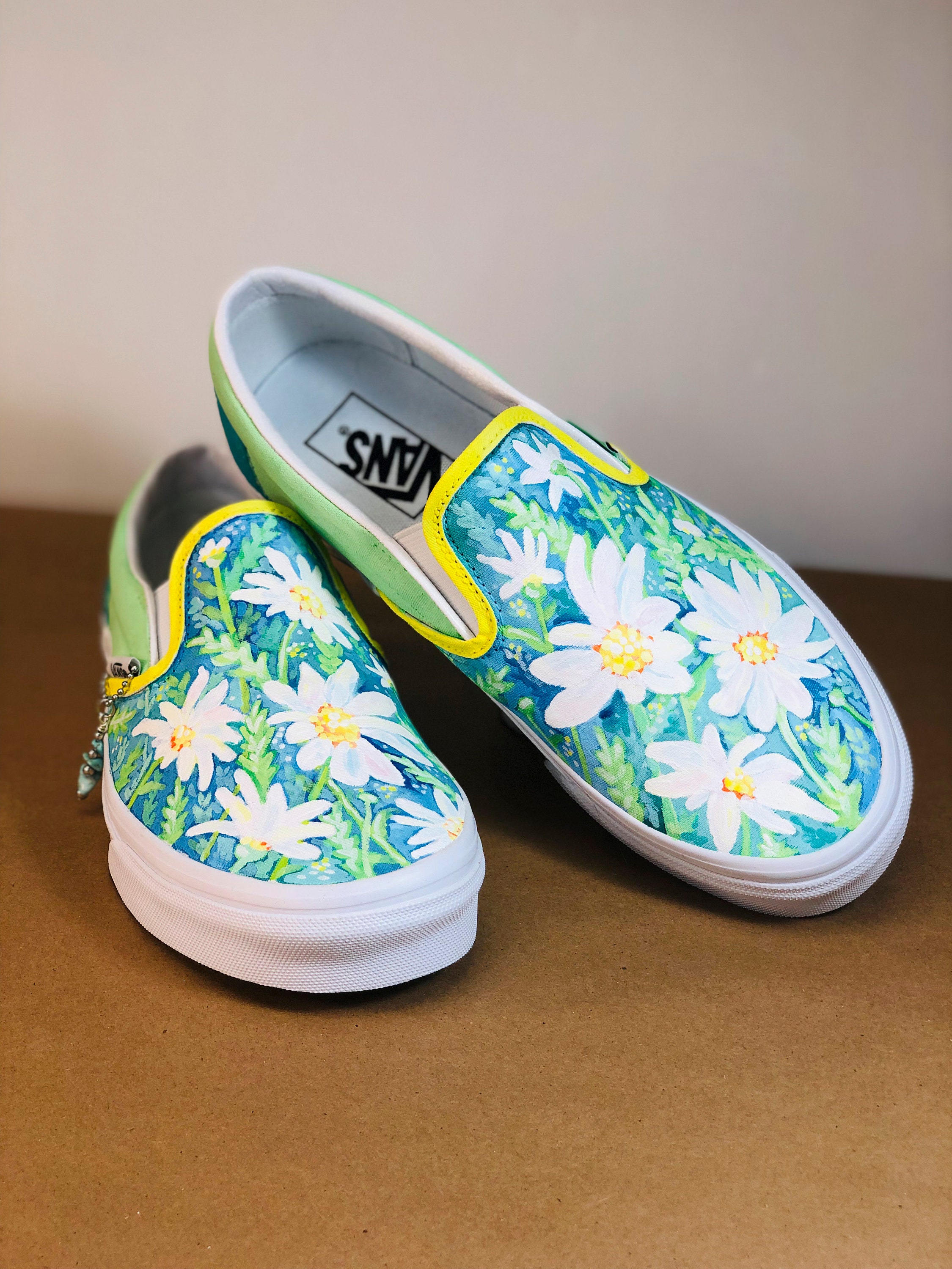 Swarovski Vans Womens Old Skool Daisy Checkered Vans Shoes 