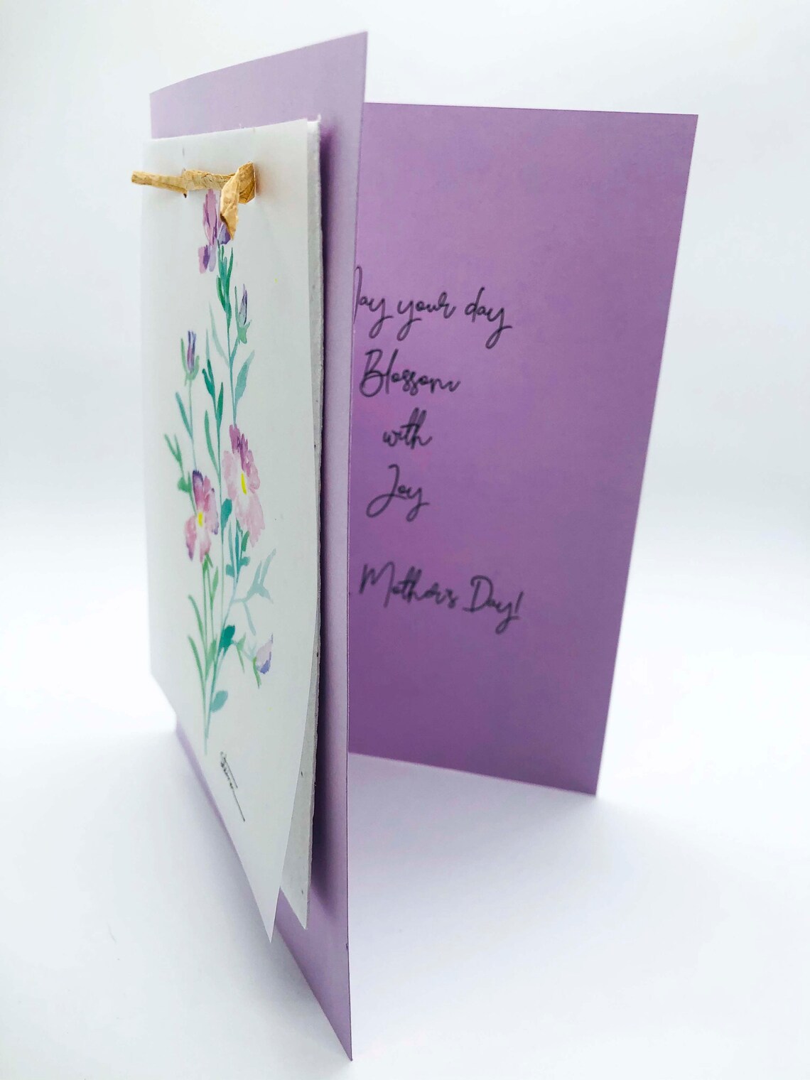 Mother s Day Card Paper Sprouts Sweet William Pinks Etsy