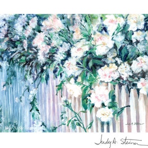 Aangepaste wenskaart; Elke gelegenheid; Witte rozen Aquarel; Gepersonaliseerd; Verjaardag/Bruiloft/Sympathie/Get Well/Thank-you/Love