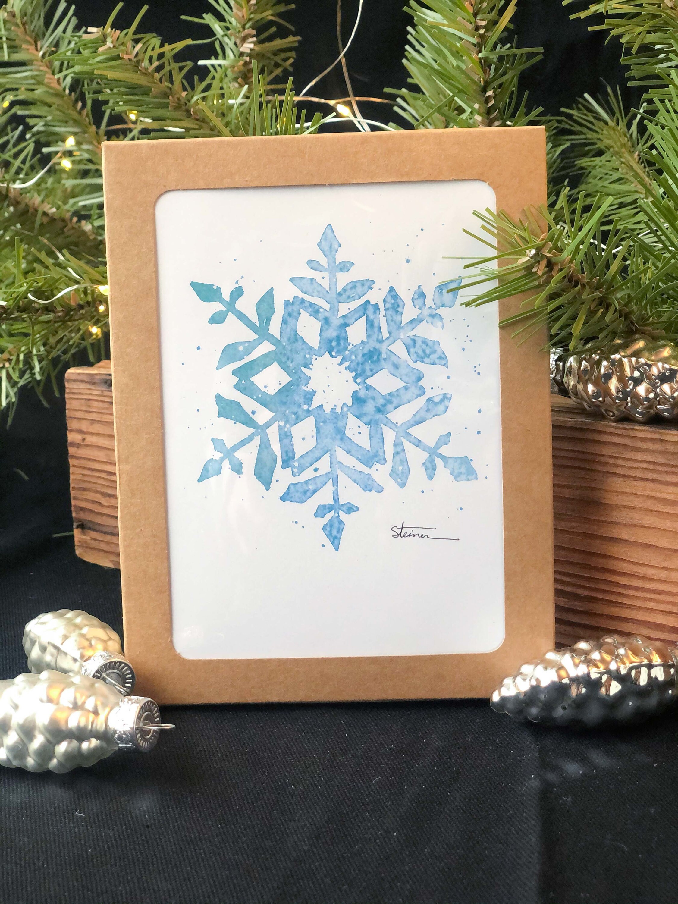 Snowflake Blank Note Card Assortment Pack 6 Cards 6 | Etsy