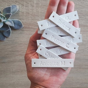 Custom Leather Name Tag: Personalized Leather Label
