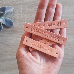 Aangepaste lederen tag / gepersonaliseerd lederen label / lederen naamplaatje / cadeau naamplaatje / echt leer