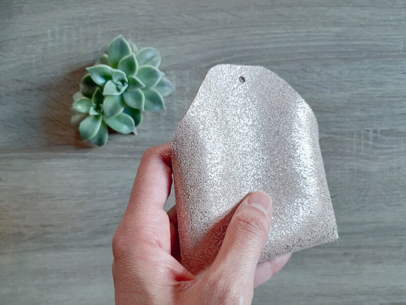 Rose gold leather card case Personalized rose gold envelope card case Rose gold leather business card case Genuine leather