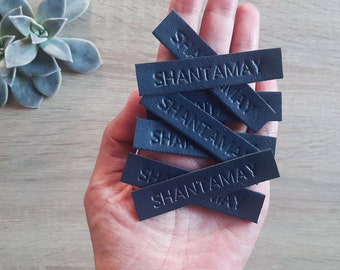 Custom Leather Name Tag, Personalized Label, Gift Tag