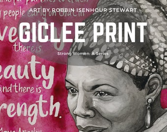 Strong Women Maya Angelou Giclee Print