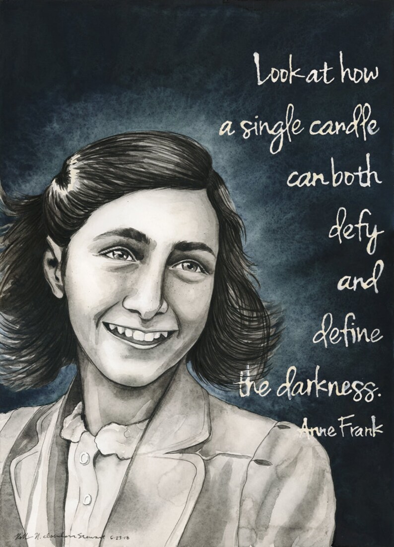 Starke Frauen Anne Frank Giclée-Druck Bild 1