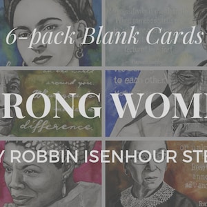 Cartes vierges de papeterie Strong Women Series, paquet de 6 Collection 1 image 8