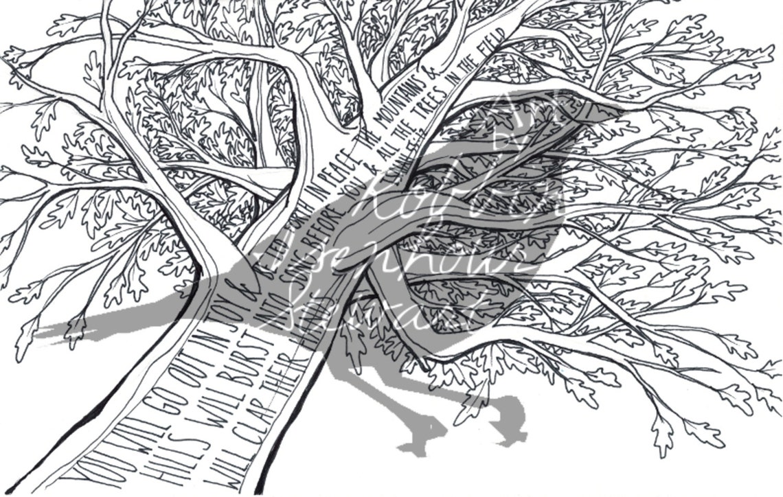 Printable Coloring Page Isaiah 55:10 Religious Coloring Page - Etsy