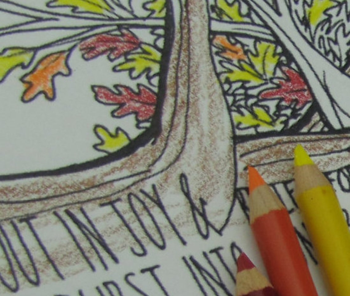 Printable Coloring Page Isaiah 55:10 Religious Coloring Page - Etsy