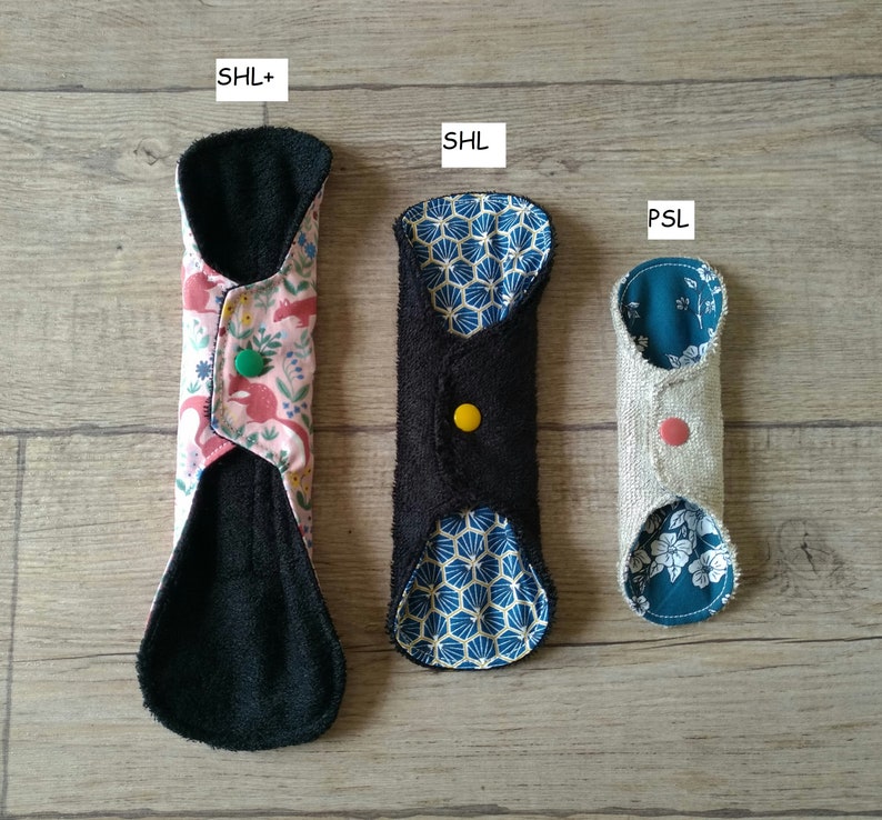 Lot De 3 Serviettes Hygiéniques Lavables Imperméables La Petite Crevette - Neuf - France
