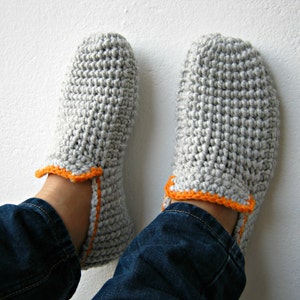 Crochet Slippers, Mens Slippers, Crochet Shoes, House Shoes, Slipper ...