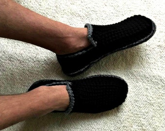 Knitted Slippers - Etsy