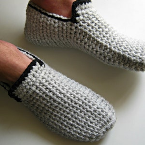 Gift for Men Crochet Slippers Mens Slippers House Shoes - Etsy