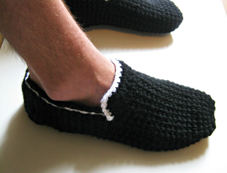 Men Slippers Crochet Slippers House Shoes Crochet Shoes Etsy
