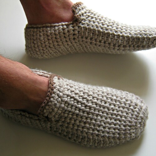 Slippers House Shoes Crochet Shoes Mens 