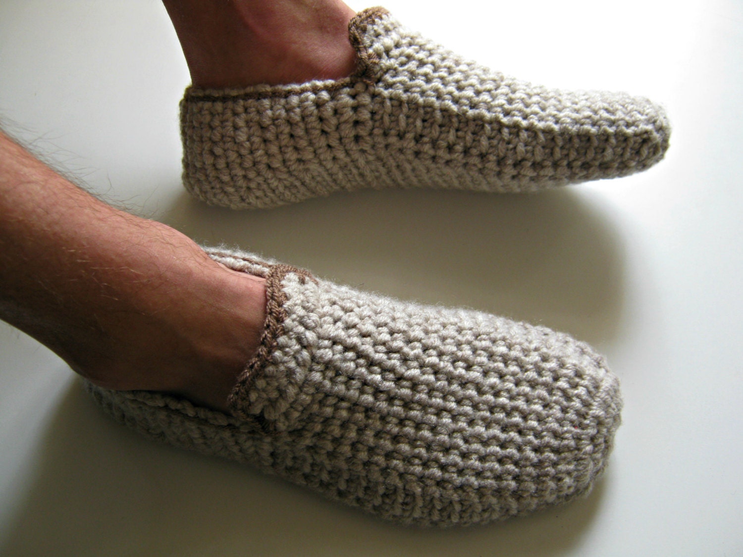 Knitted mens slippers gift for men Slippers for men Shoes Mens Shoes Slippers 