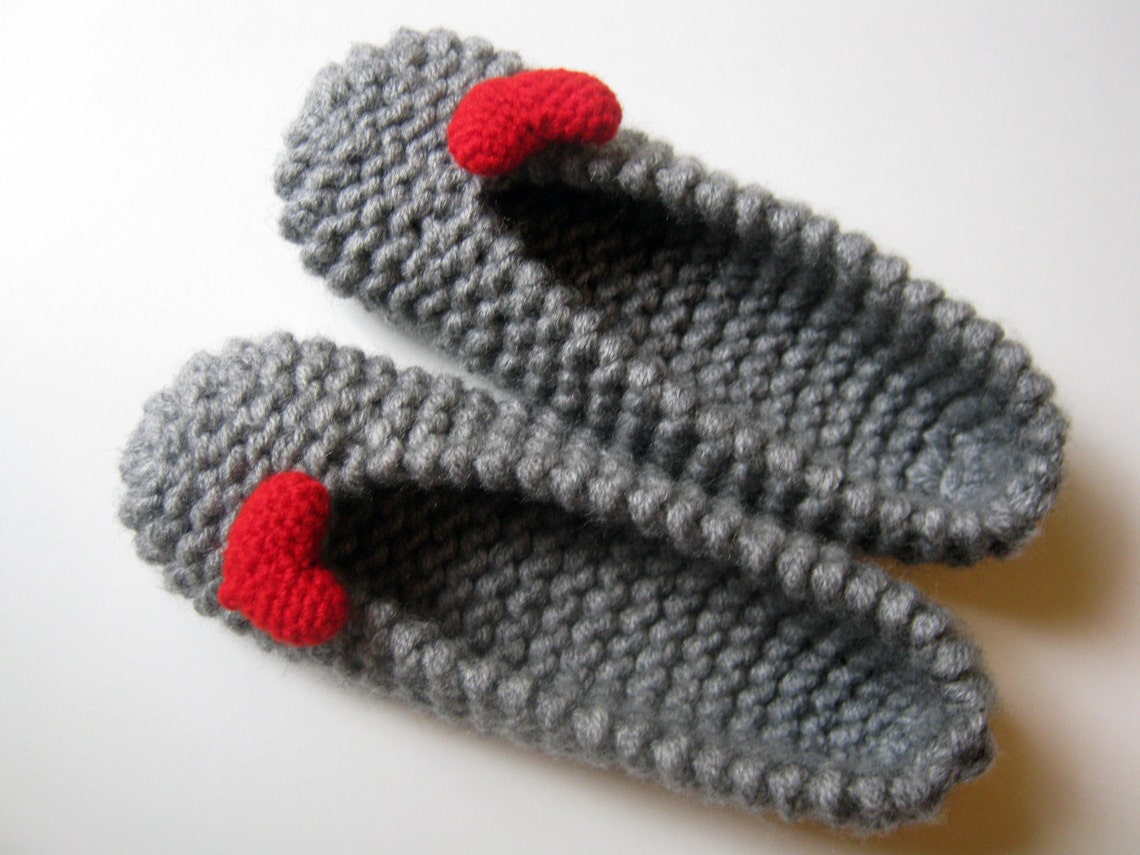 knitted house slippers