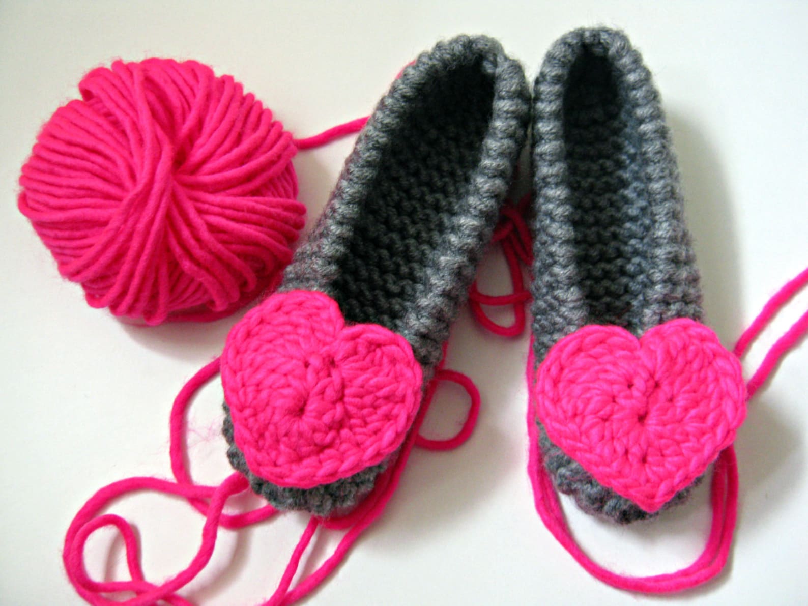 neon pink slippers