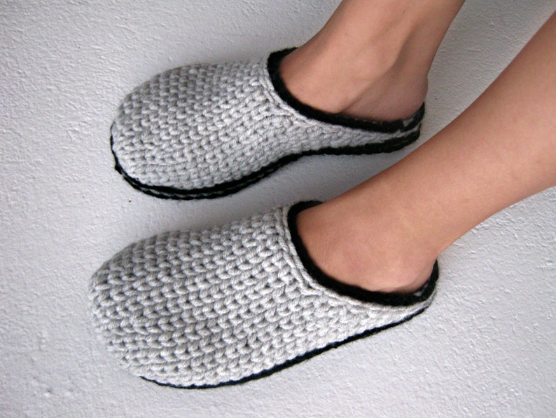 Clog Slippers Crochet Slippers Crochet Knit Clogs Adult Etsy