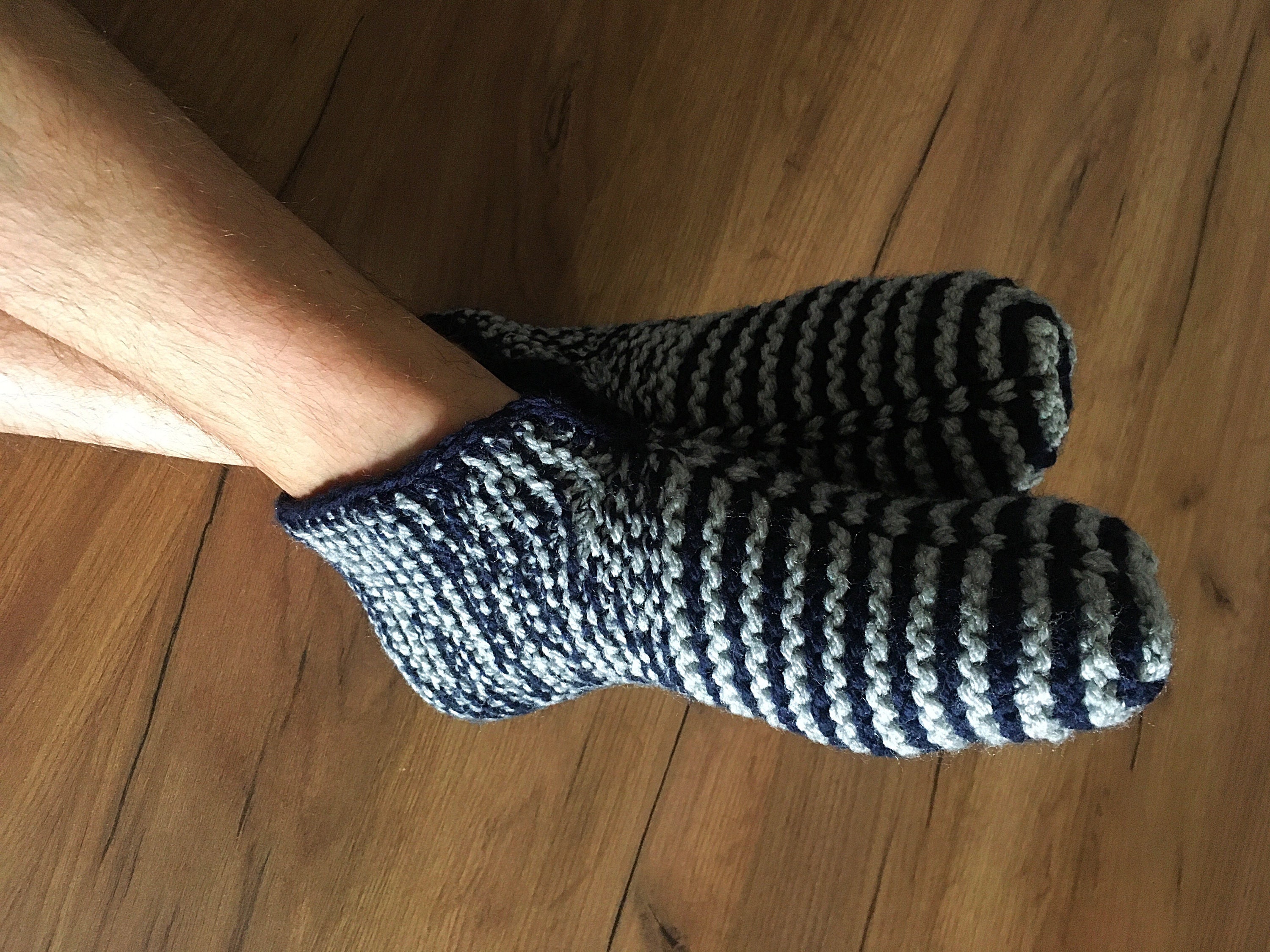Knitted Slippers Men Slippers Knitted Socks Men Shoes Warm Etsy