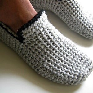 Gift for Men Crochet Slippers Mens Slippers House Shoes - Etsy