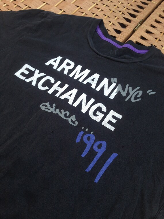Armani Exchange NYC Since 1991 Black T 