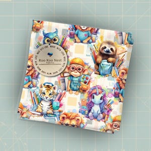 CUSTOM FABRIC. Custom print small batch fabric. Animals, teachers, school,  Custom Fun fabric.