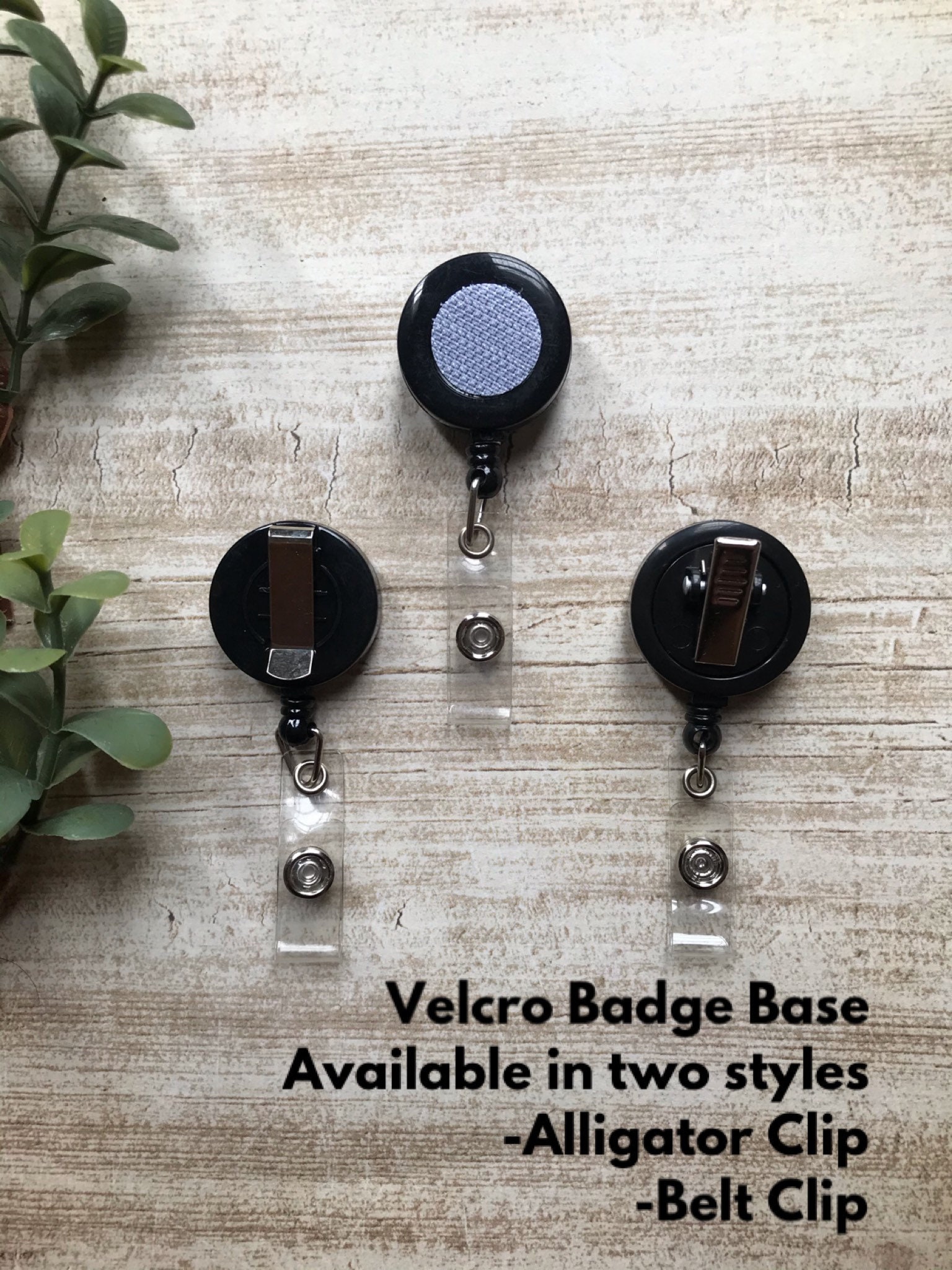 Velcro Badge Base / Badge Base / ID Badge Reel Etsy