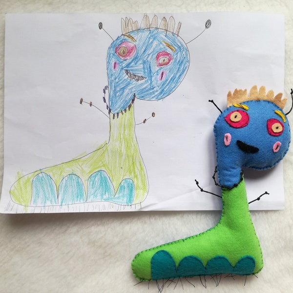 Custom Plush From Drawing Etsy