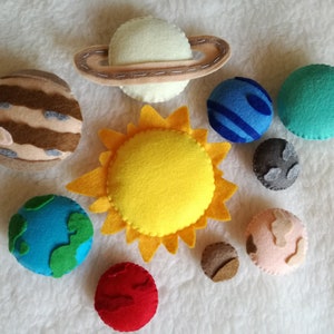 planets of the solar system felt astronaut bedroom decorations Cosmos planets sun astronaut