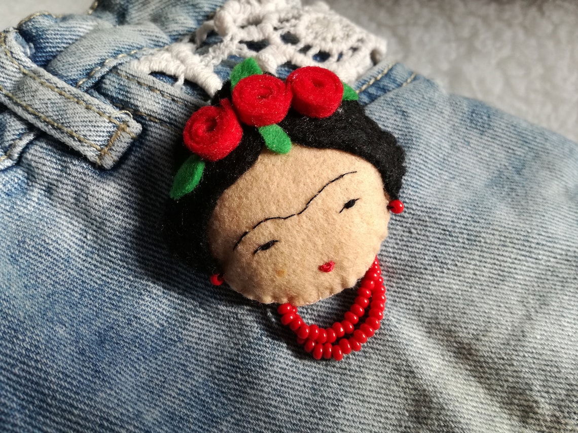 Frida Brooch Frida Accessories Frida Doll Frida Gift Frida | Etsy