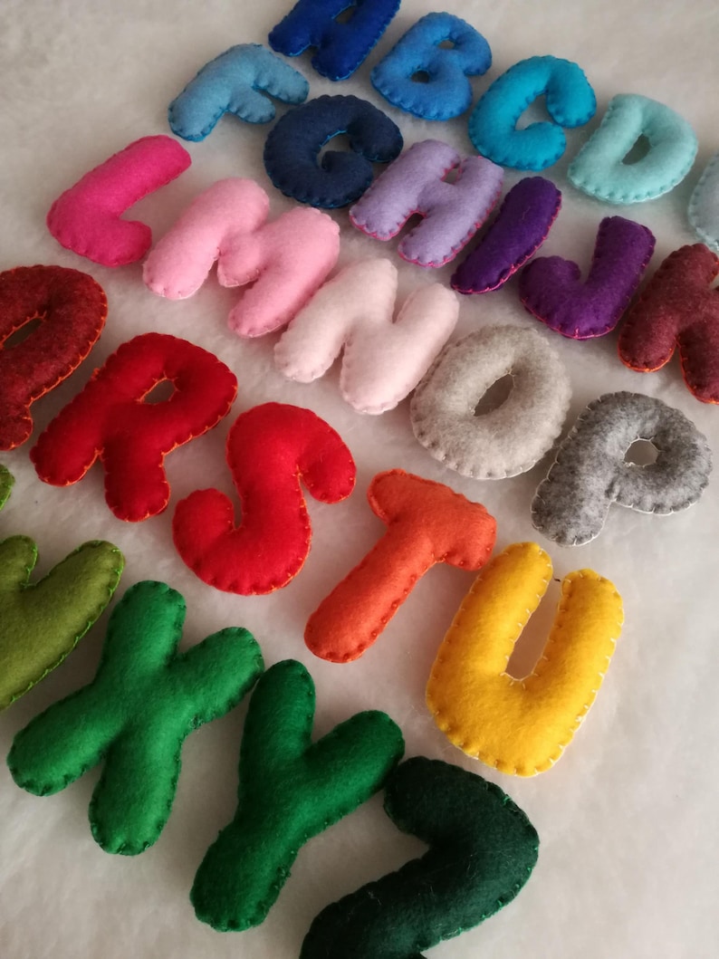 Felt Alphabet Letters, Soft Alphabet, Educational Games, Childhood ...