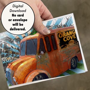 Karta do druku 5x7 - Pobieranie cyfrowe - „Juiced Jalopy”