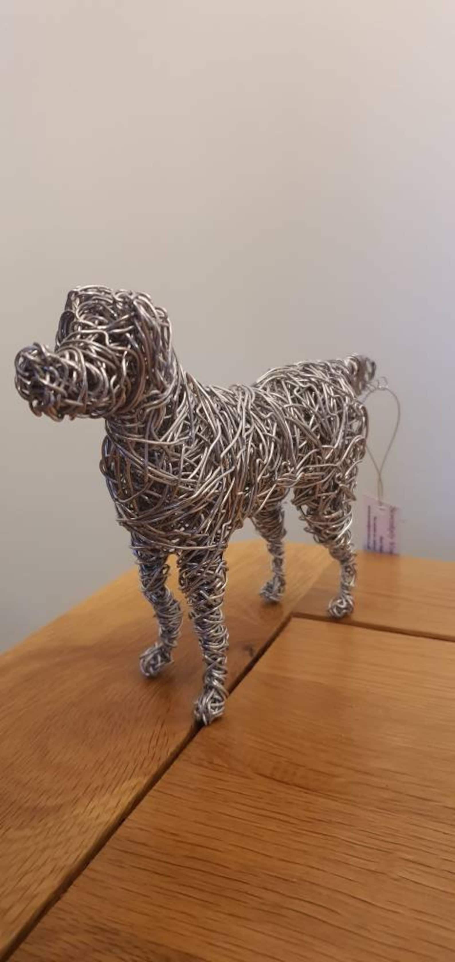 Dog Sculpture / Wire Sculpture Etsy