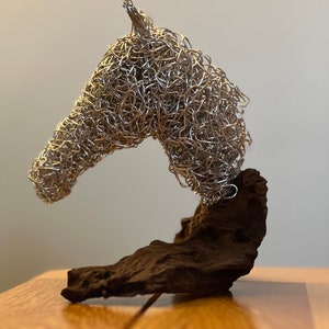 Wire Horse Head / Horse Sculpture