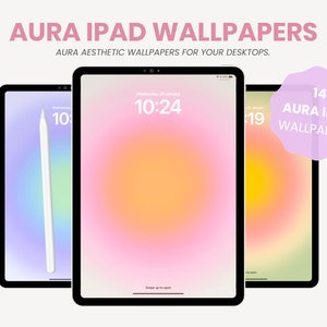 Aura Aesthetic Wallpaper Background for iPad | Cute iPad Wallpaper | Aesthetic Gradient Wallpaper | Tablet & iPad Screensaver by MADEtoPLAN