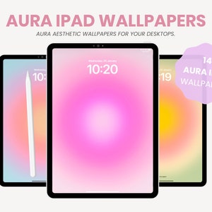 Aura Aesthetic Wallpaper Background for iPad | Cute iPad Wallpaper | Aesthetic Gradient Wallpaper | Tablet & iPad Screensaver by MADEtoPLAN