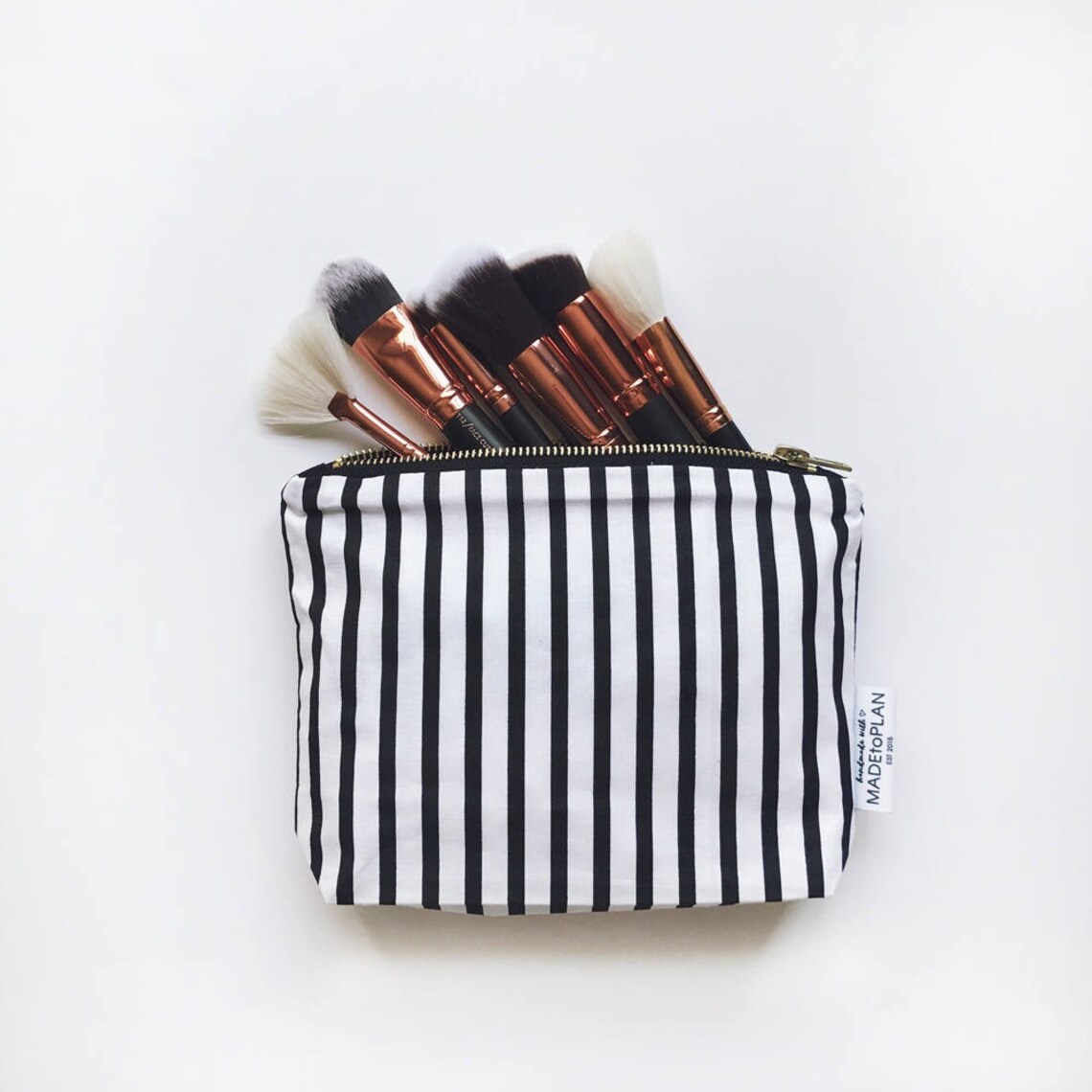 Black and White Pencil Case Cosmetic Bag Pencil Pouch Etsy