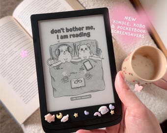 Cute Kindle Screensaver | Kindle Girlie Lock Screen, Kobo Screensaver, Kindle Cover, Kindle Wallpaper, Pocketbook Screensaver by MADEtoPLAN