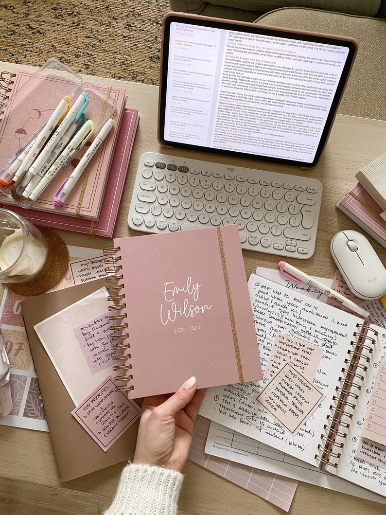 20222023 Custom Personalized Planner 2022 Daily Planner Etsy