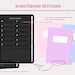 Student Digital Notebooks Bundle | College Academic Templates | Dark ...