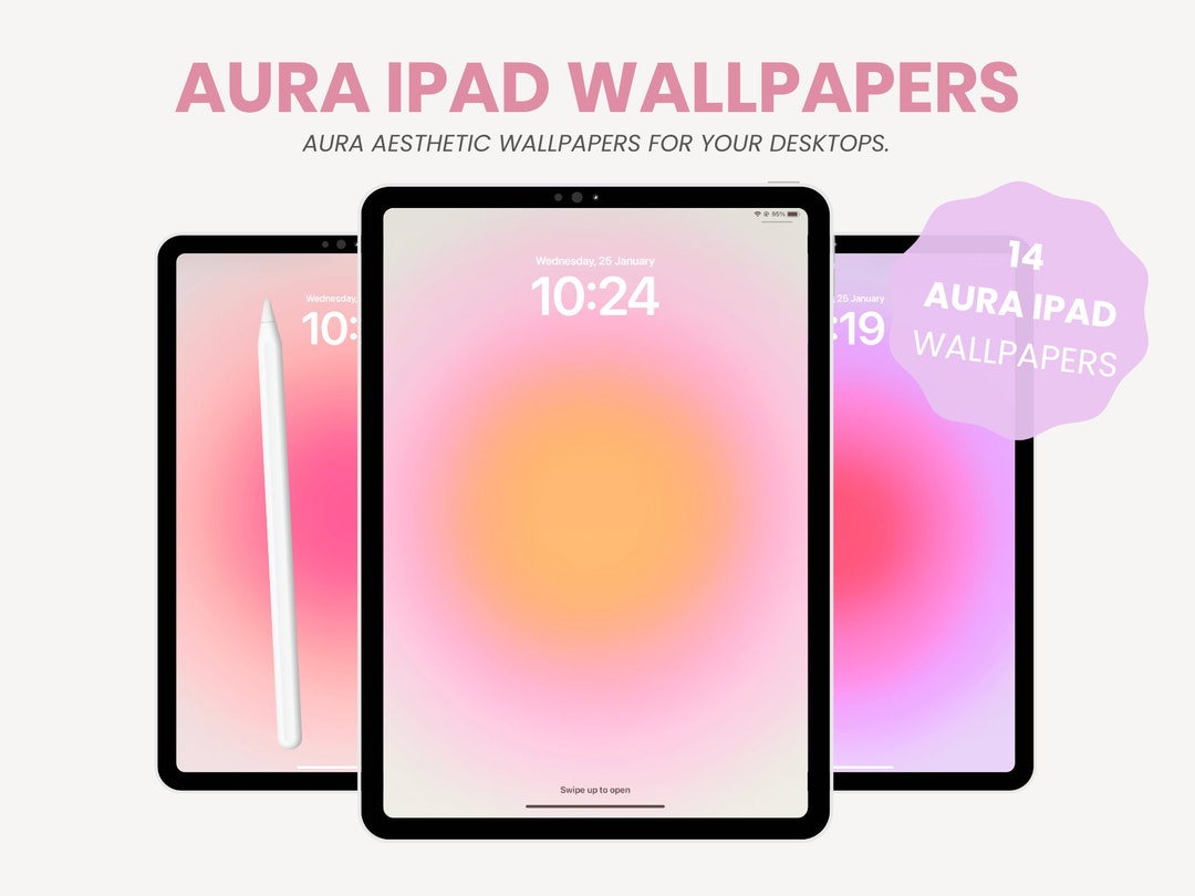 Aura Aesthetic Wallpaper Background for iPad Cute iPad Wallpaper ...