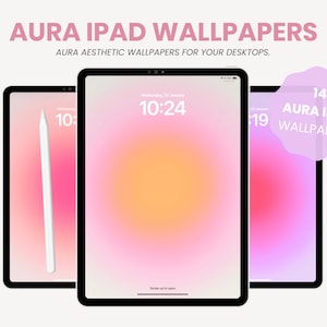 Aura Aesthetic Wallpaper Background for iPad | Cute iPad Wallpaper | Aesthetic Gradient Wallpaper | Tablet & iPad Screensaver by MADEtoPLAN